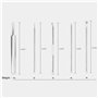Rnitle 5 Pièces Blackhead Remover Outil,Pimple Extractor Acne aiguille Blackhead Remover Set,d’extracteur de point-noir,Acier In