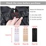 ISIYINER Extensions de Soutien-Gorge 6 Pièces Extension de Sangle de Soutien-Gorge Extensible Confortable pour Femmes, 3 Rangées