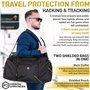 Mission Darkness X2 Faraday Duffel Bag + Detachable MOLLE Faraday Pouch (Gen 2) // Military-Grade RF Shielding for Large Electro