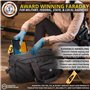 Mission Darkness X2 Faraday Duffel Bag + Detachable MOLLE Faraday Pouch (Gen 2) // Military-Grade RF Shielding for Large Electro