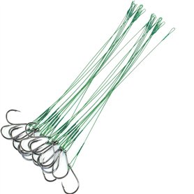 Hameçons de Pêche Aux Yeux de Pêche Hameçons de Pêche en Mer Durables avec Barbes Crochets de Mer en Acier au Carbone Adaptés à