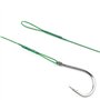 Hameçons de Pêche Aux Yeux de Pêche Hameçons de Pêche en Mer Durables avec Barbes Crochets de Mer en Acier au Carbone Adaptés à 