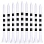 LIKOSO Tees Golf Bois 83mm Pack de 100 Tees de Golf en Bambou 3-1/4(Blanc)