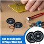 Weewooday 6 Pièces 2W 8 Ohm Petit Haut-Parleur à Aimant Interne Rond en Métal Micro Haut-Parleur Interne pour Mini Haut-Parleurs