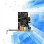 Uonlytech Cartes Son Internes D'ordinateur Puces Pcie Carte Son 5.1 Carte Son Pcie Son Interne Entourer Son Stéréo D