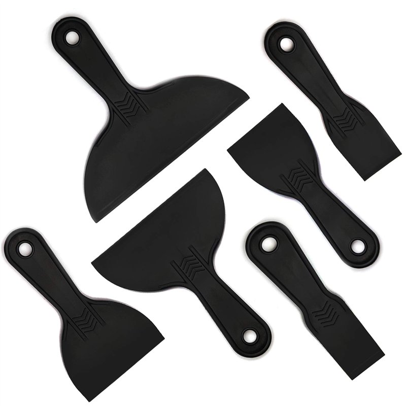 6 Pièces Couteau à Mastic de Spatule en Plastique, Couteau à Enduire, Spatule à Enduire Mastic pour Retrait Résine Impression Pe