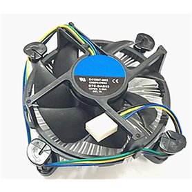 Core i3/i5/i7 Socket 1150/1155/1156 Refroidisseur CPU 4 broches avec dissipateur thermique en aluminium et ventilateur de 3
