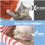 Conlun 5-Pack Griffoirs pour Chat avec Boîte, Grand Grattoir Chat Réversible, Trous Interactifs, Durable et Antisalissure, Protè