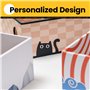 Conlun 5-Pack Griffoirs pour Chat avec Boîte, Grand Grattoir Chat Réversible, Trous Interactifs, Durable et Antisalissure, Protè