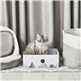 Conlun 5-Pack Griffoirs pour Chat avec Boîte, Grand Grattoir Chat Réversible, Trous Interactifs, Durable et Antisalissure, Protè