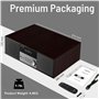 Micro Chaîne HiFi stéréo compacte - Haut-parleurs 40 Watts avec Lecteur CD, Bluetooth, Radio FM, USB, AUX-in, Grand écran LED et