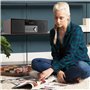 Micro Chaîne HiFi stéréo compacte - Haut-parleurs 40 Watts avec Lecteur CD, Bluetooth, Radio FM, USB, AUX-in, Grand écran LED et
