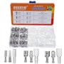 HUAREW 3 valeurs 375 pièces 2.8/4.8/6.3mm mâle et femelle fil bêche connecteur à sertir terminal manchon isolant kit pour voitur