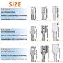 HUAREW 3 valeurs 375 pièces 2.8/4.8/6.3mm mâle et femelle fil bêche connecteur à sertir terminal manchon isolant kit pour voitur