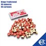 EUROXANTY Set Bingo et 48 cartons – Bingo de voyage – Jeu de table traditionnel – Fiches à chiffres 2 faces – Sac de transport p
