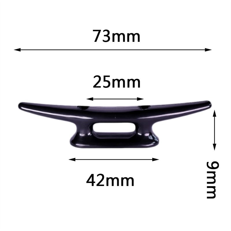 Image secondaire de NAISHIZZH UKFDC-135 Lot de 4 taquets en Nylon avec Base fermée, Quai, Pont, canoë, Bateau à Voile (Comprend Uniquement Les Cramp)