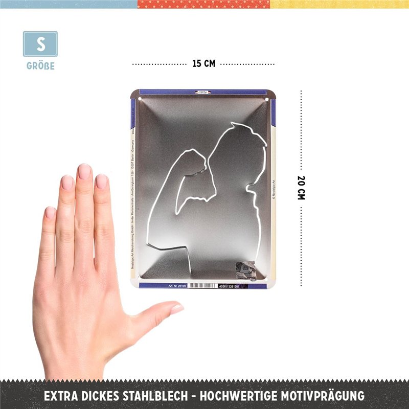 Image secondaire de Nostalgic-Art Plaque Vintage USA – We Can do it – Idée de Cadeau pour Les Femmes, en métal, Design Retro pour la décoration, 15 