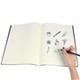3pcs Carnets de Croquis A4,Bloc-notes Classique,Cahier Vierge Carnet à Dessin avec Couverture,Bloc-notes Agrafé,Blocs de Dessin 