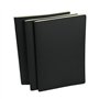 3pcs Carnets de Croquis A4,Bloc-notes Classique,Cahier Vierge Carnet à Dessin avec Couverture,Bloc-notes Agrafé,Blocs de Dessin 