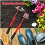 Asotagi Binette de jardinage portable en acier pour désherber et ameublir le sol Outil de jardinage