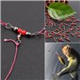 LIOOBO 20pcs émerillons de pêche Baril en Laiton Triple émerillon s'enclenche Ligne de pêche croisée Connecteurs