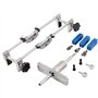 JIG1 Kit de mortaiser pour serrure de porte 18 mm, 22 mm, 25 mm, kit d'entretien pour le travail du bois, outil de gabarit à mor