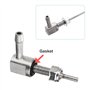 RUIZHI Extracteur de réservoir, tuyau vertical de 490 mm de long pour chauffage de carburant de voiture, tuyau d'aspiration de m