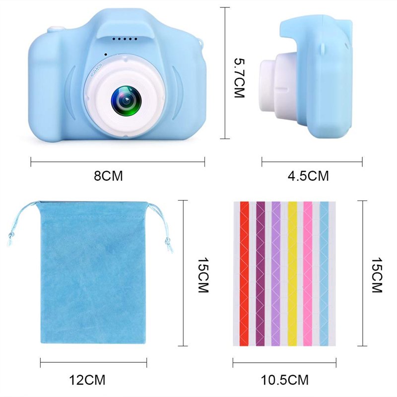 Image secondaire de Kids Camera Appareil Photo Numérique Enfant Mini Numérique Caméra pour Enfant Mini Toy Camera avec écran 1080P et Carte SD de 32