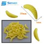 Senven Ver Artificiel, Silicone Doux Biomimetic Leurres Ver Leurres de pêche Simulation vers Rouges en Plastique Vert Environnem
