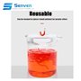 Senven Ver Artificiel, Silicone Doux Biomimetic Leurres Ver Leurres de pêche Simulation vers Rouges en Plastique Vert Environnem