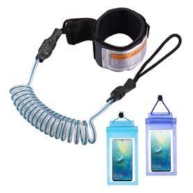ZOCIPRO Leash de Surf avec 2 Pcs Pochettes Téléphone Étanche
