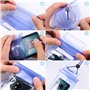 ZOCIPRO Leash de Surf avec 2 Pcs Pochettes Téléphone Étanche, Laisse de Planche Durable Leash de Surf pour Sup Paddle Board, Sta