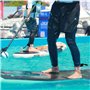 ZOCIPRO Leash de Surf avec 2 Pcs Pochettes Téléphone Étanche, Laisse de Planche Durable Leash de Surf pour Sup Paddle Board, Sta