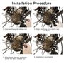 Huahao Vélo Dérailleur Arrière Garde Support 4 Pièces Vélo Dérailleur Arrière Garde Protecteur de Dérailleur Arrière de Vélo Dér