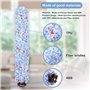 Queta Accessories pour Bissell Crosswave Roller Brosse Multi-faces et Filtre de Rechange Compatible pour Aspirateur Bissell Cros