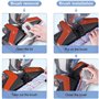 Queta Accessories pour Bissell Crosswave Roller Brosse Multi-faces et Filtre de Rechange Compatible pour Aspirateur Bissell Cros