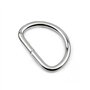 通用 CL-Link Lot de 30 anneaux en D en métal 32 mm anneaux en D en acier argenté pour sac à dos, boucles de ceinture, sacs à main,