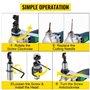 VEVOR Grignoteuse Électrique 380 W Cisaille Grignoteuse à Tôle Épaisseur 1,8 mm, 1800 tr/min Outil Professionnel de Découpe Méta