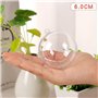 PIQIUQIU 24 Boules de Noël en Plastique Acrylique Transparent Diamètre 6 cm Transparentes à Remplir Boule Transparente Plastique
