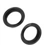 4 Pièces E27 Anneau Réducteur pour Abat-Jour Plaque Convertisseur d’Adaptateur de Bague d'Abat-Jour (Noir, 4 Pièces)