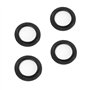 4 Pièces E27 Anneau Réducteur pour Abat-Jour Plaque Convertisseur d’Adaptateur de Bague d'Abat-Jour (Noir, 4 Pièces)