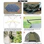 Dr.Fish Tente de Camping pour Pêche Carpe - Légère et Installation Rapide et Respirante – avec Sac fourre-Tout, Etanche à l'Humi