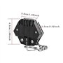 Outil Multifonction 14 en 1 Couteau Suisse outil de poche multifonction Porte clef multifonction pour Camping Randonnée
