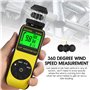 Anémomètre Numérique, INFURIDER YF-881M Digital Anemometre Cup Vitesse du Vent Mesure de la Vitesse/Température du Vent à L'aide