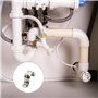 XSHAO 80 Pièces U-Tube Pince, Acier inoxydable Collier Fixation Tube, Colliers de Serrage à Deux Trous Pour la Fixation du Suppo
