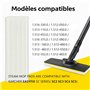 Lot de 8 Lingettes pour Nettoyeur Vapeur Karcher EasyFix SC2 SC3 SC4 SC5, Réutilisables, Lavables en Machine, Installation Facil