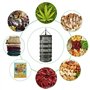PEALOV Filet Sechage Herbe,Support De SéChage en Maille,Support De SéChage pour Plantes à Fermeture à GlissièRe en Forme De U à 