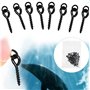 Vis d'appât 60Pcs Vis à Appâts 30Pcs Vis avec Boucle Ronde 5Pcs Hameçon pour la Fixation du Matériel de Pêche, Hameçon pour Outi