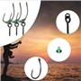 Vis d'appât 60Pcs Vis à Appâts 30Pcs Vis avec Boucle Ronde 5Pcs Hameçon pour la Fixation du Matériel de Pêche, Hameçon pour Outi