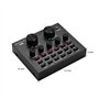 Btuty Carte son externe de mixage audio USB Interface audio avec effets sonores multiples Batterie rechargeable intégrée